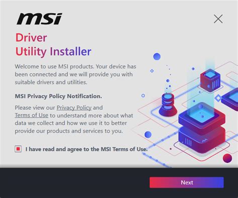 mdsi v2|Driver & Software installation with MSI Driver Utility Installer (DUI).